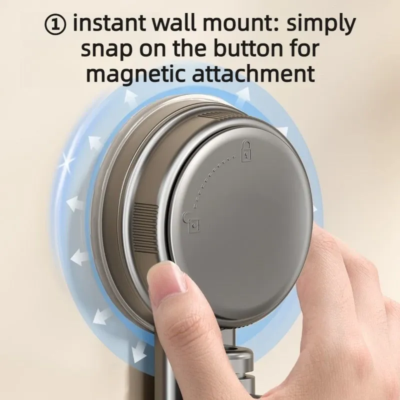 Support de rangement de cuisine à ventouse, porte-torchons mural rotatif multi-tiges, support de séchage compact 6