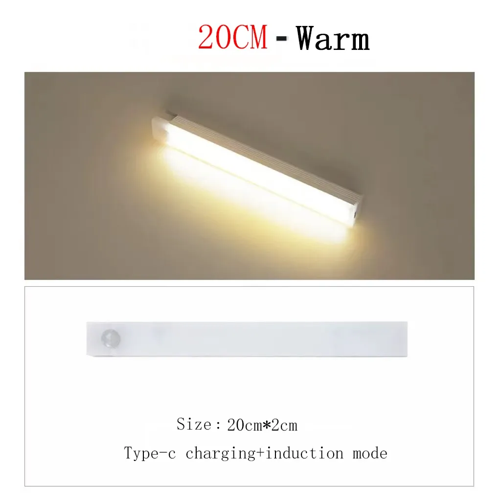Veilleuse LED à détecteur de mouvement pour sous-meuble, rechargeable par USB 11