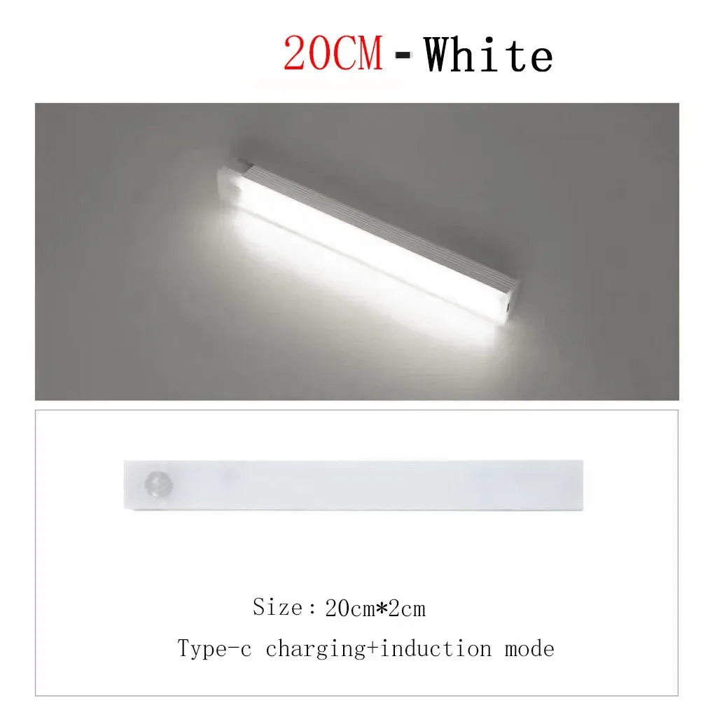 Veilleuse LED à détecteur de mouvement pour sous-meuble, rechargeable par USB 14