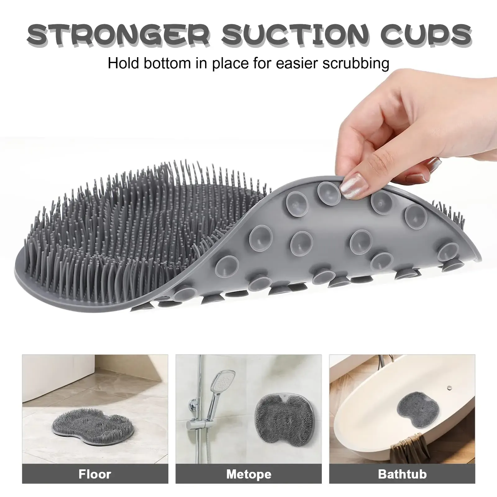 Éponge de bain pour les pieds, détail du design