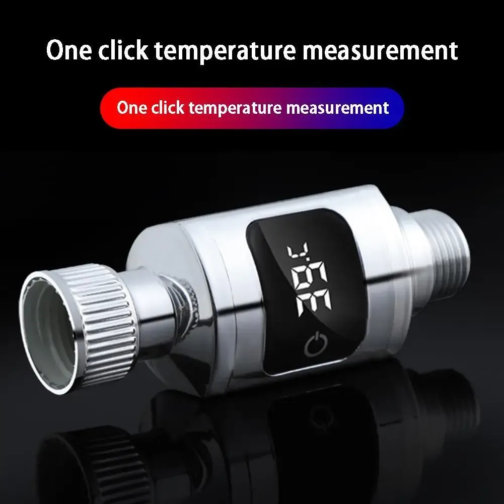 Thermomètre de douche numérique LED, affichage rotatif à 360 °, pour la maison, la cuisine et la salle de bain