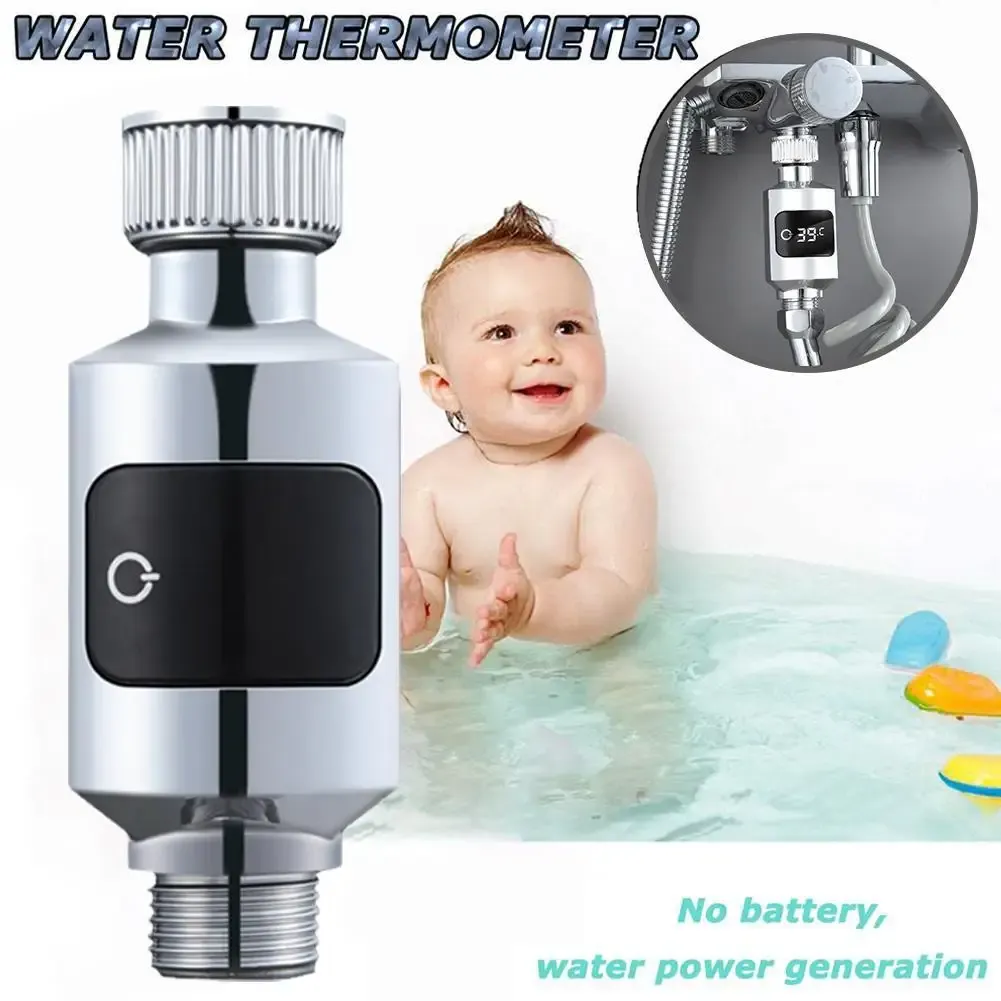 Pyromètre de douche numérique LED en situation