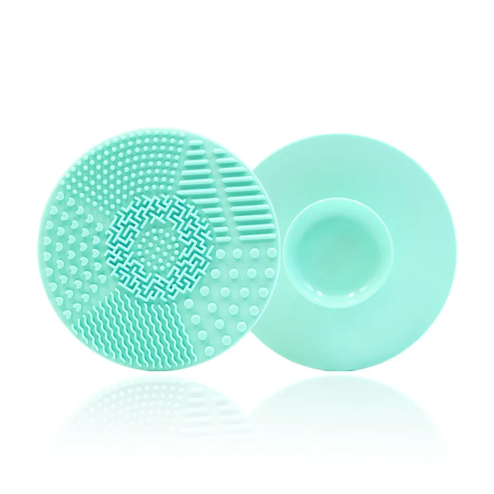 Bol nettoyeur pliable en silicone pour pinceaux de maquillage et houppettes 17