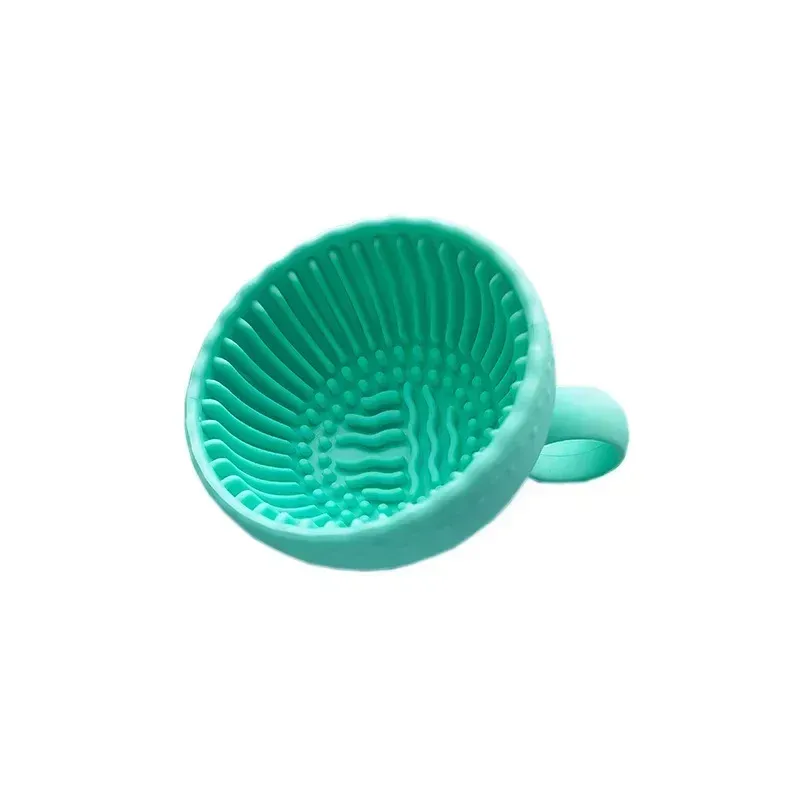 Bol nettoyeur pliable en silicone pour pinceaux de maquillage et houppettes 26