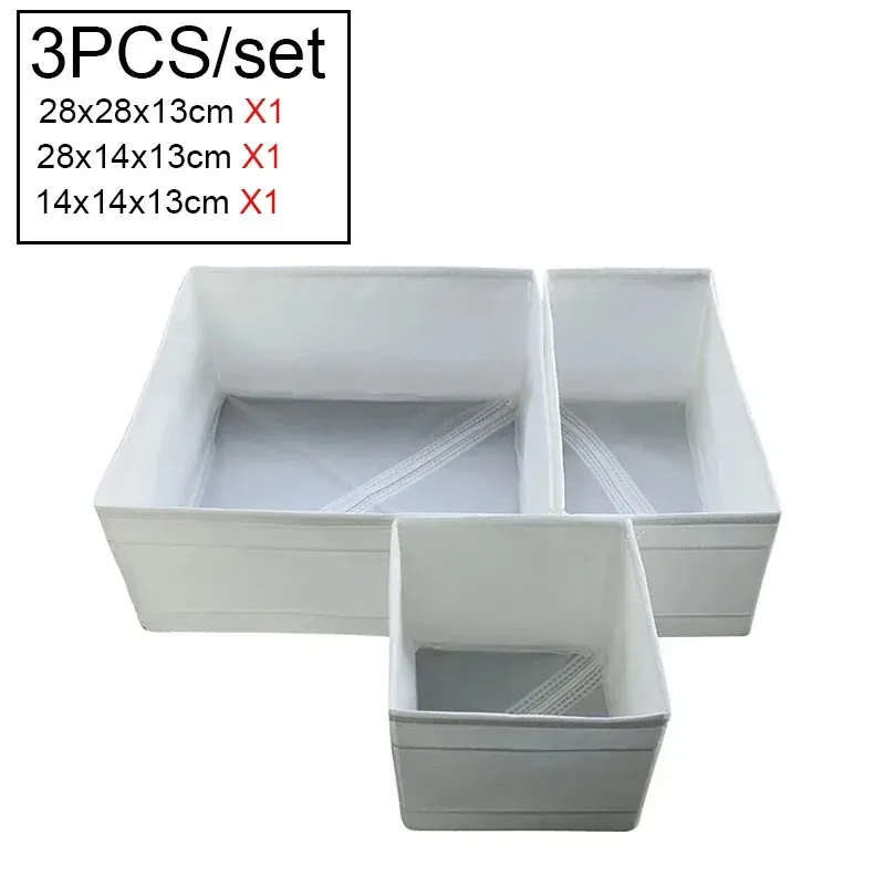 Boîte de rangement pliable lavable pour vêtements avec compartiments pour sous-vêtements, jeans et chaussettes, idéale pour la garde-robe - Image 1