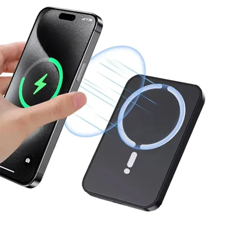Support de téléphone magnétique sans fil pour grille d'aération de voiture avec charge rapide compatible iPhone MagSafe Pro Max