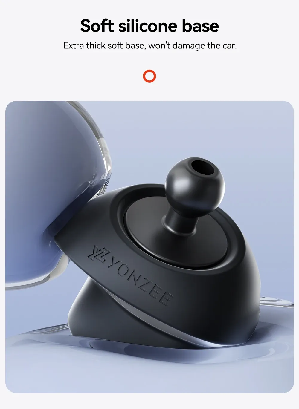 Support magnétique pour smartphone, vue d'ensemble