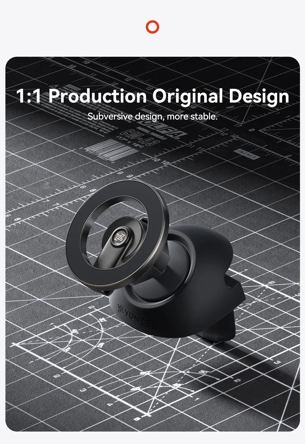 Support de téléphone magnétique au design épuré