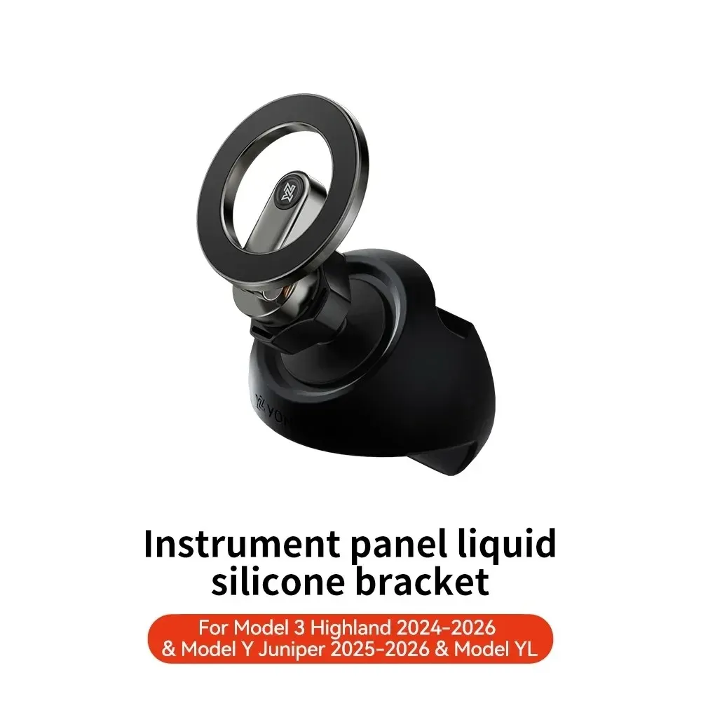 Support magnétique YZ pour téléphone de voiture Tesla Model 3 et Model Y (Highland, Juniper), rotation à 360°, support métallique compatible tous smartphones 7