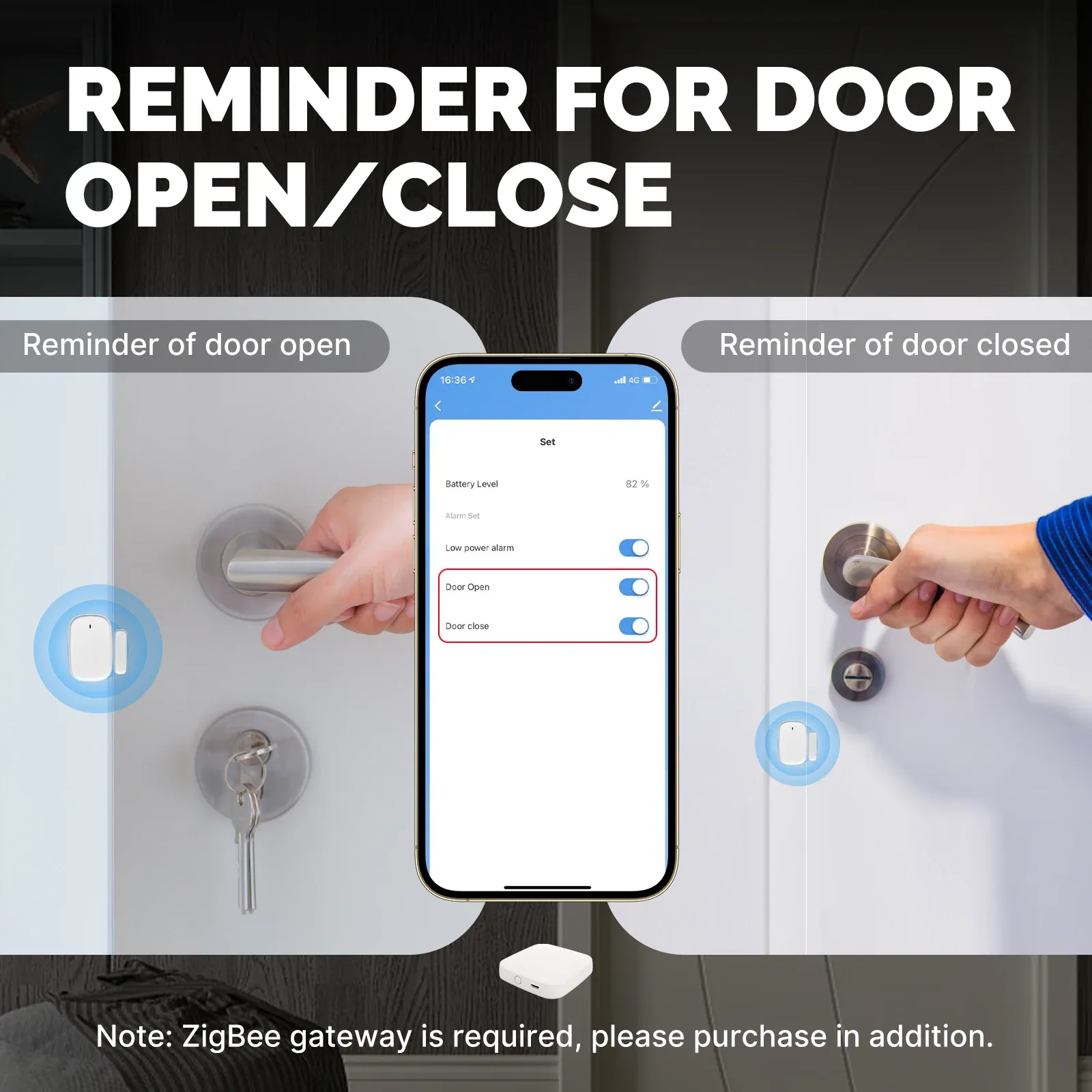 Capteur de porte connecté pour la maison