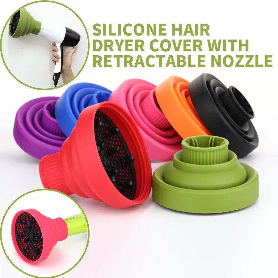 Diffuseur pliable en silicone pour cheveux bouclés