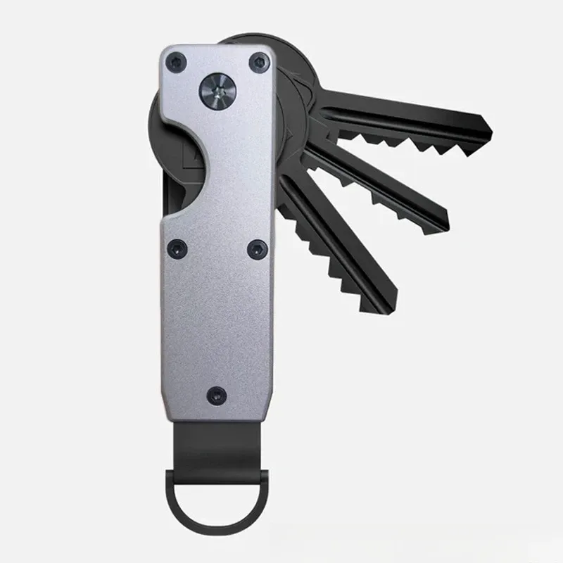 Organiseur de clés compact en métal, 6,2 cm, capacité de 2 à 6 clés 7