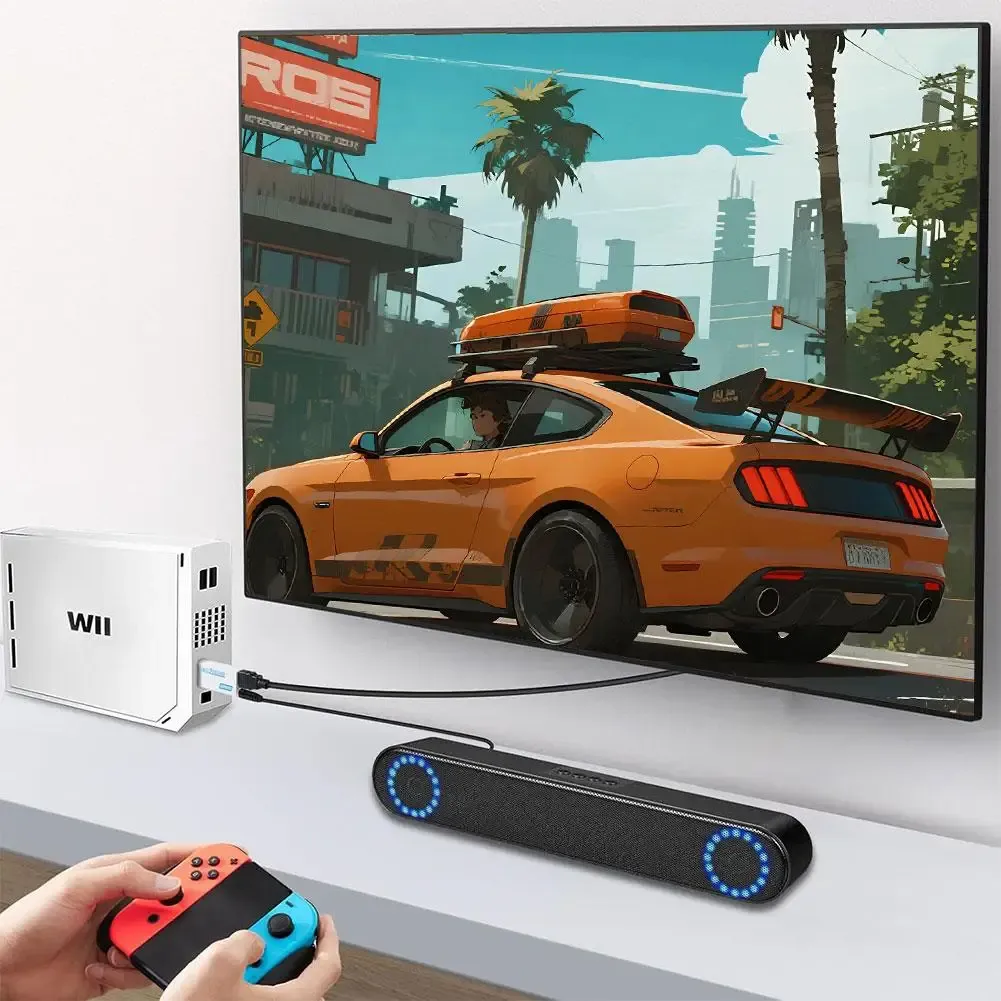 Adaptateur convertisseur Wii vers HDMI avec sortie audio 3.5 mm pour PC, téléviseur HDTV et moniteur, compatible 1080p et 720p 5