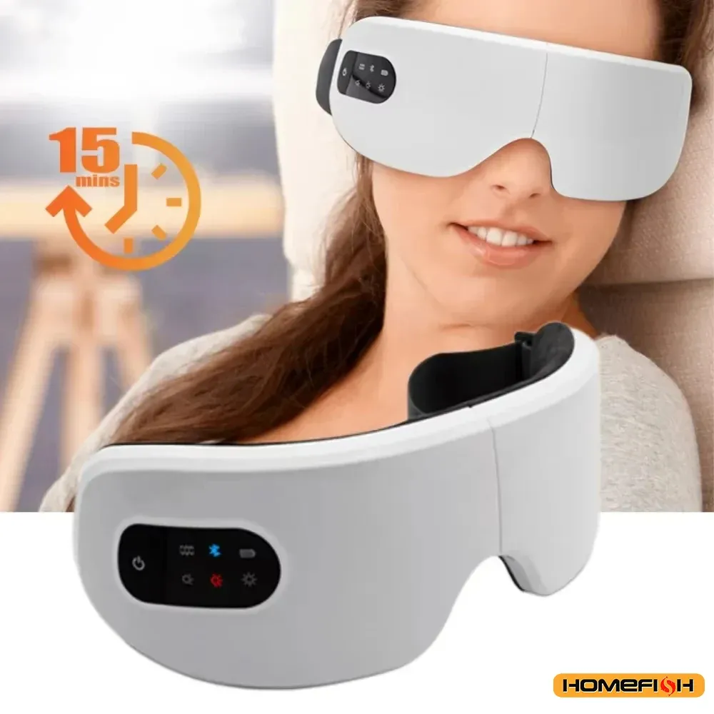 Masseur oculaire Bluetooth tout-en-un à vibration – Masque intelligent à recharge sans fil pour le soin des yeux 3