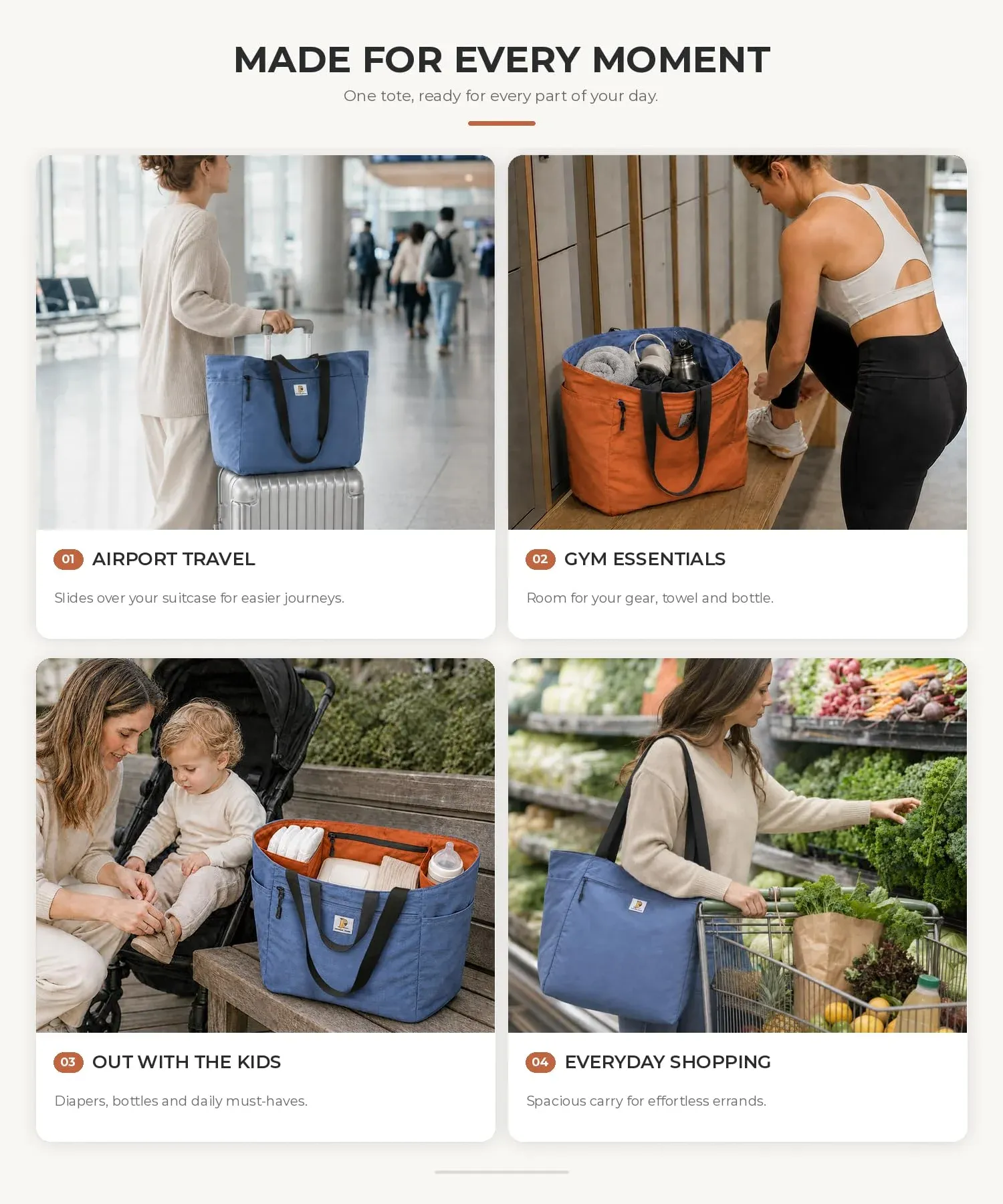 Sac fourre-tout réversible en situation