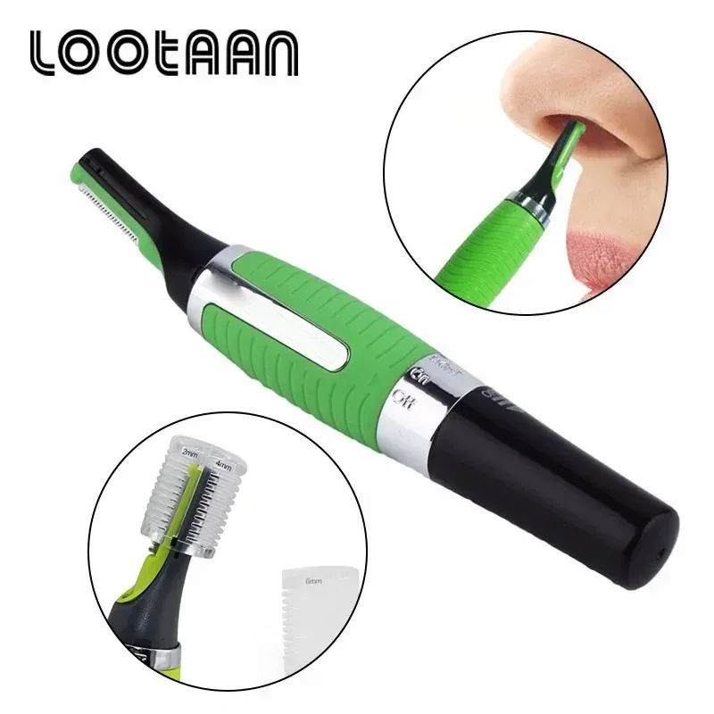 Tondeuse électrique LOOTAA pour oreilles et nez, tondeuse à cheveux et rasoir de soin du visage pour hommes et femmes, outil d'hygiène personnelle 1