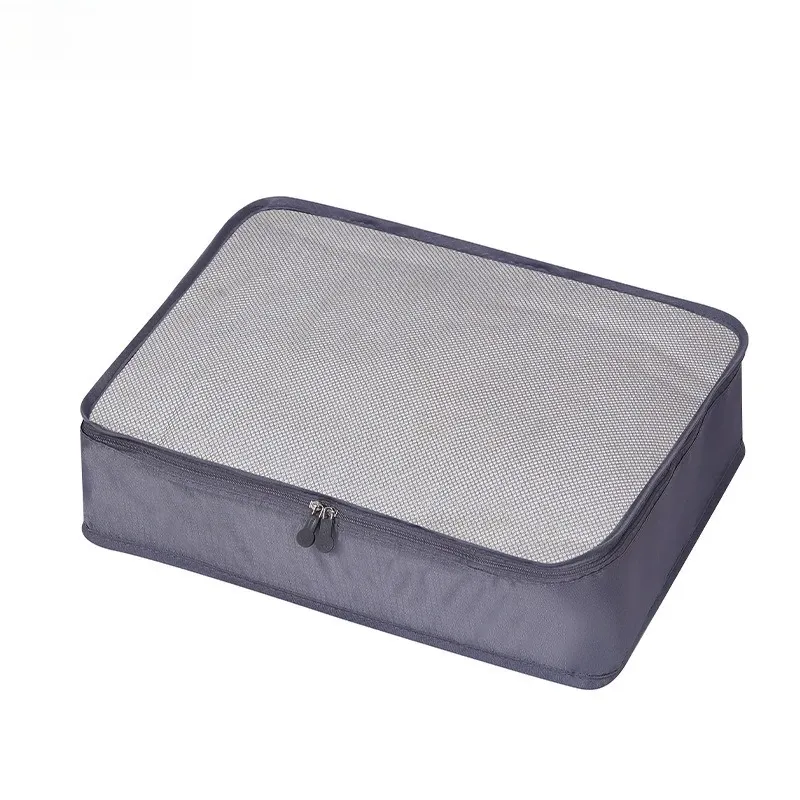 1/2/4/6 pièces, cubes de rangement pliables 40 × 30 × 12 cm, organisateurs de bagages pour voyage, légers, transparents, avec design en maille respirante 11