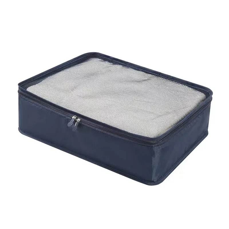 1/2/4/6 pièces, cubes de rangement pliables 40 × 30 × 12 cm, organisateurs de bagages pour voyage, légers, transparents, avec design en maille respirante 8