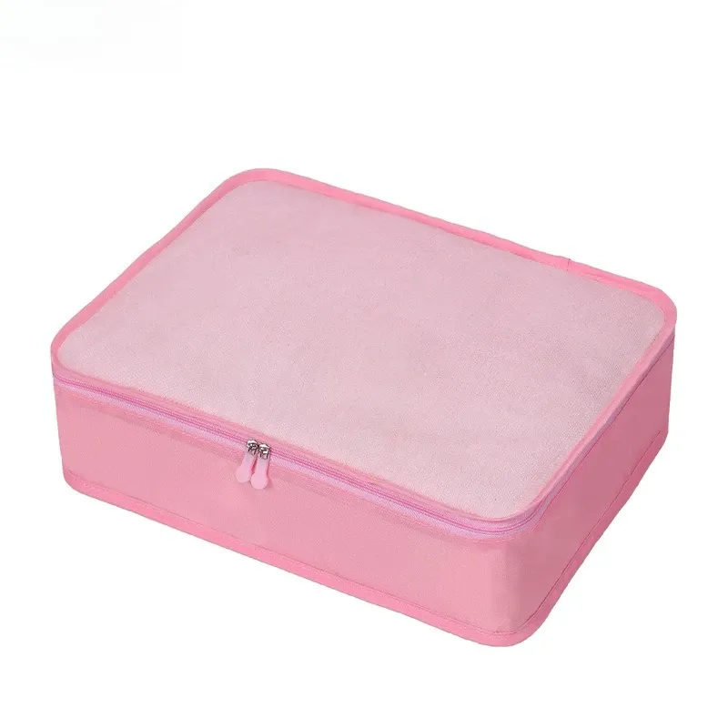 1/2/4/6 pièces, cubes de rangement pliables 40 × 30 × 12 cm, organisateurs de bagages pour voyage, légers, transparents, avec design en maille respirante 10