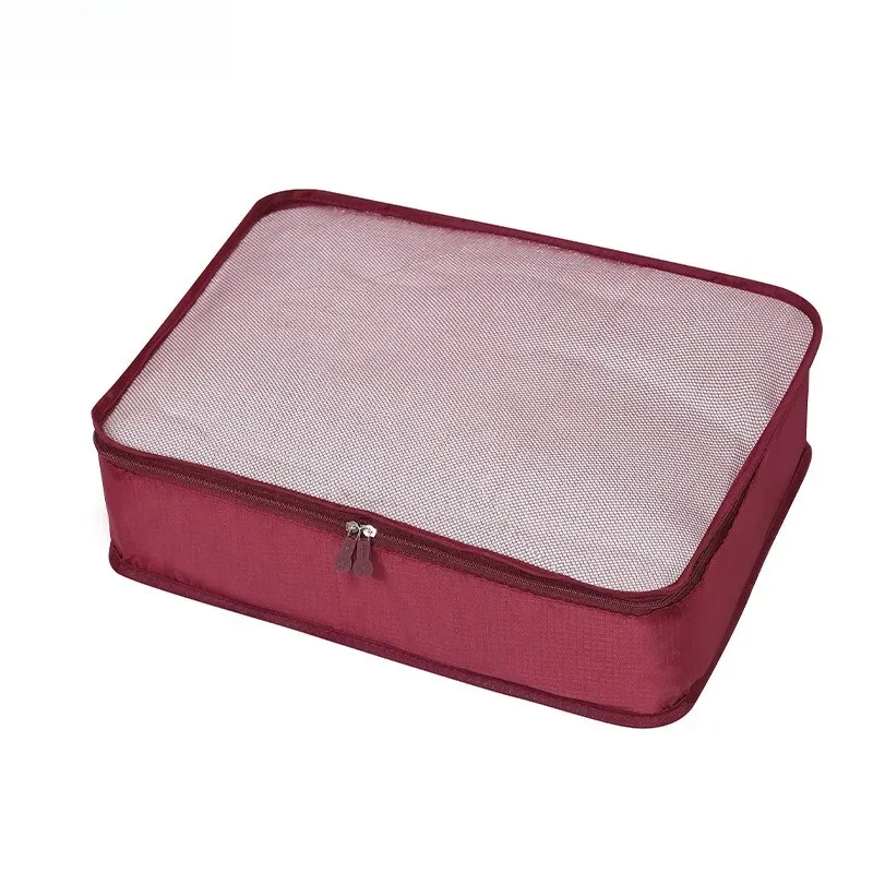 1/2/4/6 pièces, cubes de rangement pliables 40 × 30 × 12 cm, organisateurs de bagages pour voyage, légers, transparents, avec design en maille respirante 20