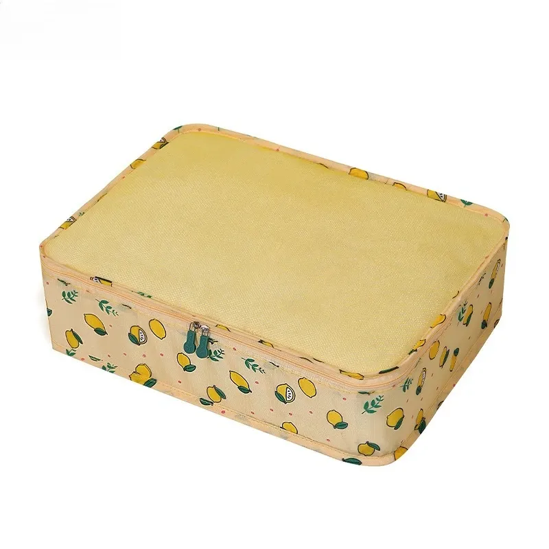 1/2/4/6 pièces, cubes de rangement pliables 40 × 30 × 12 cm, organisateurs de bagages pour voyage, légers, transparents, avec design en maille respirante 16