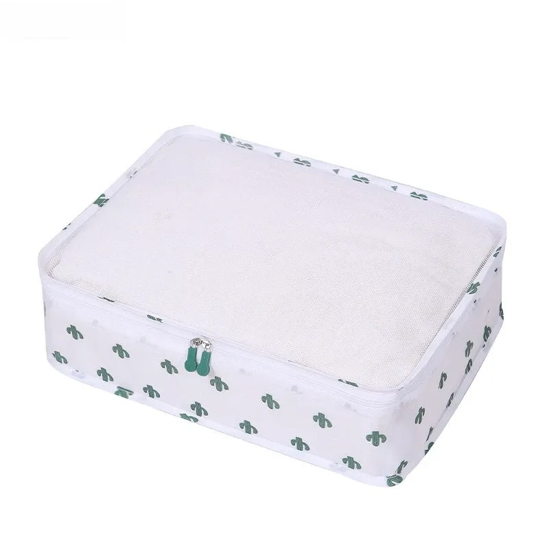 1/2/4/6 pièces, cubes de rangement pliables 40 × 30 × 12 cm, organisateurs de bagages pour voyage, légers, transparents, avec design en maille respirante 14