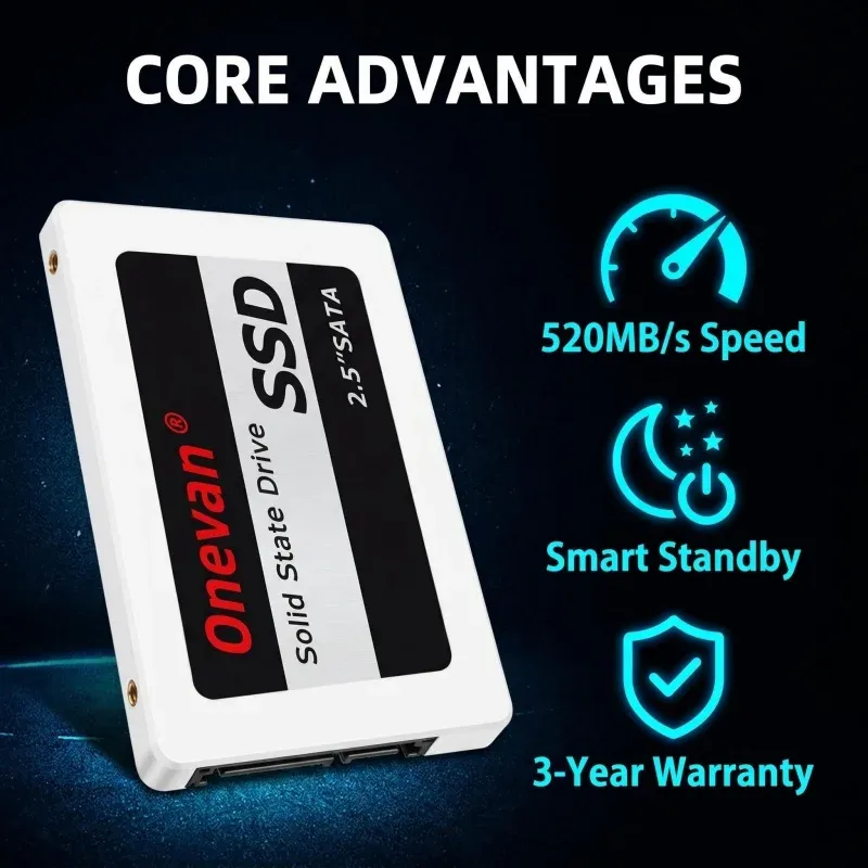 Détails visuels du disque SSD