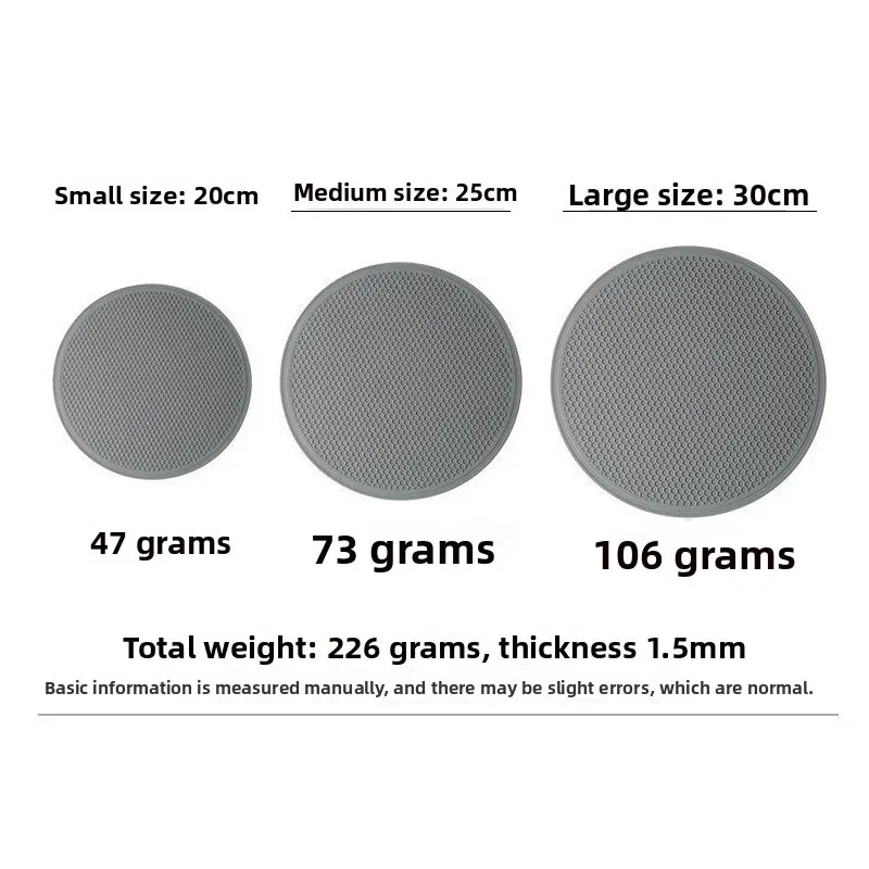 Tapis isolant thermique rond en silicone pour plaque à induction, résistant aux hautes températures 5
