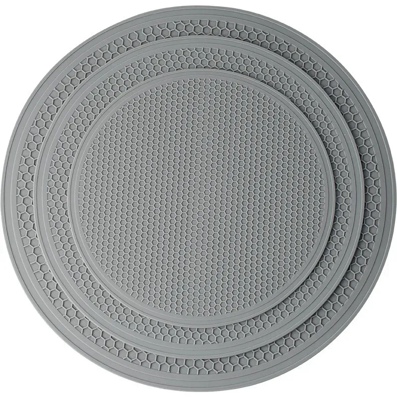 Tapis isolant thermique rond en silicone pour plaque à induction, résistant aux hautes températures 7