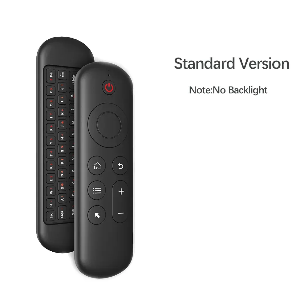 MRSVI Air Mouse télécommande M5 sans fil 2.4G et Bluetooth avec clavier, gyroscope rétroéclairé 7 couleurs pour Smart Android TV Box et PC 7