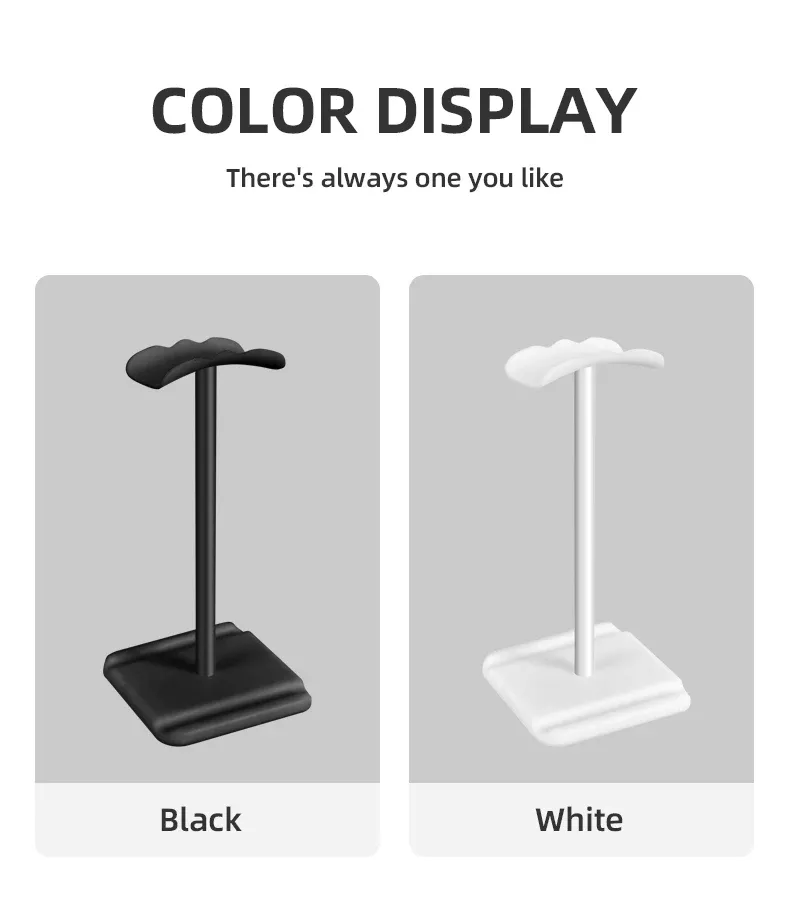 Détail du design du support pour écouteurs