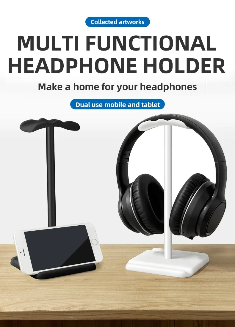 Support pour casque en situation d'utilisation