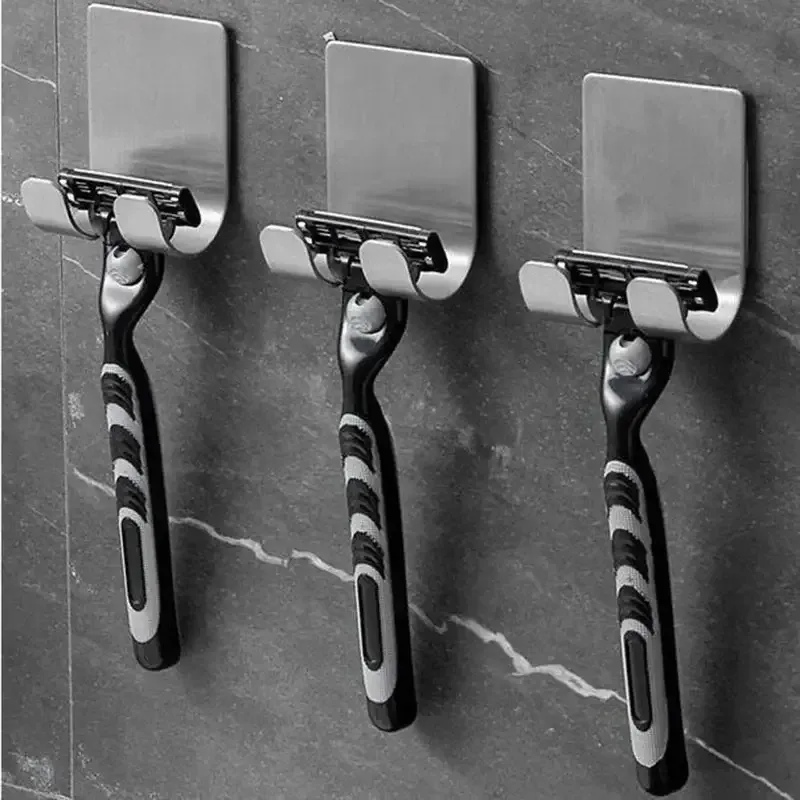 Lot de 2 porte-rasoirs en acier inoxydable 304 pour hommes 5