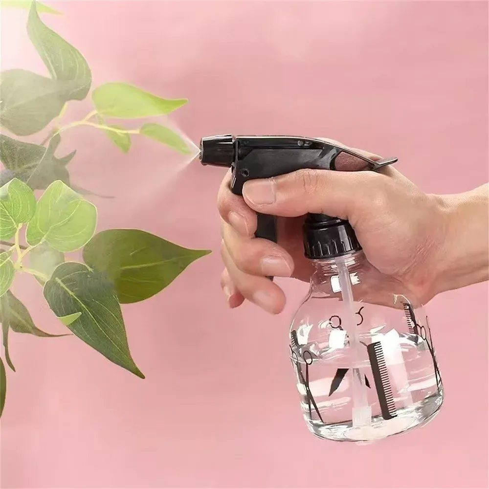 Vaporisateur d'eau en plastique pour cheveux, flacon transparent pour la coiffure, le maquillage et le salon de coiffure, idéal en voyage 7