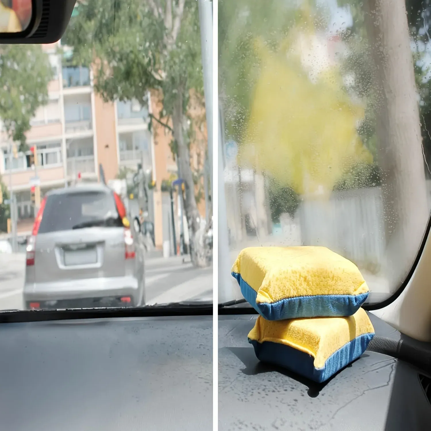 Éponge super absorbante grand format, anti-buée, idéale pour voitures, miroirs et vitres - Facile à nettoyer, outil de nettoyage universel 2