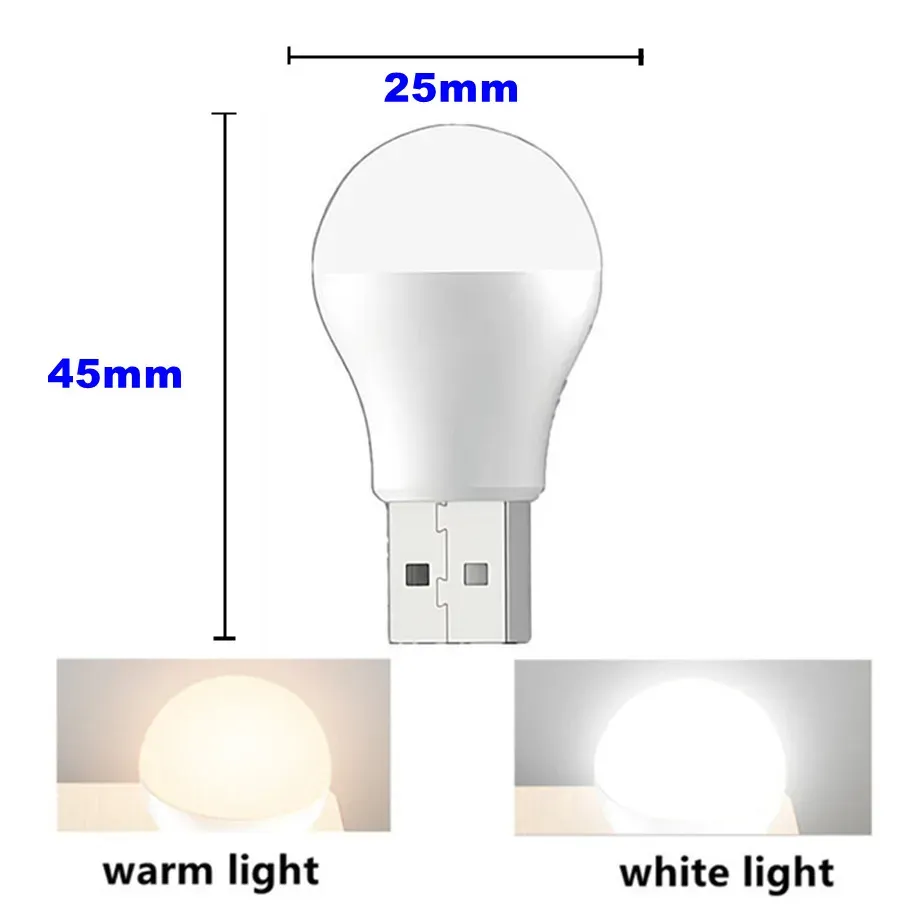 Lampe USB posée sur une surface