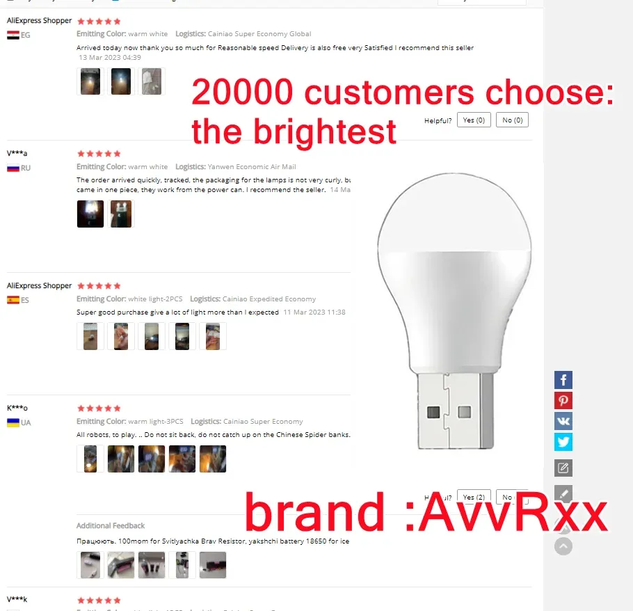 Vue d'ensemble de la lampe USB nomade