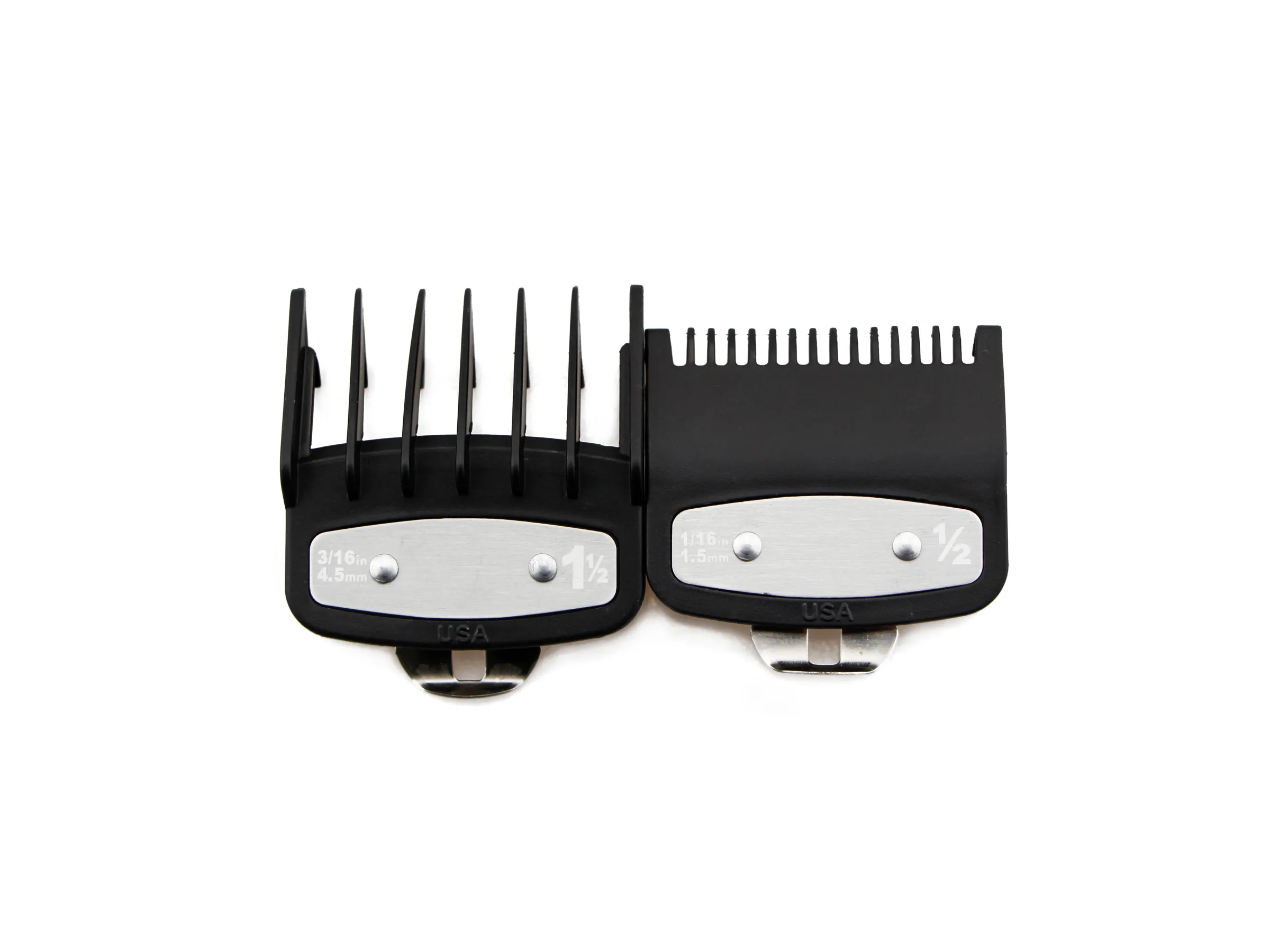 Peignes guides de coupe professionnels (2 pièces), compatibles 1,5 mm et 4,5 mm 8