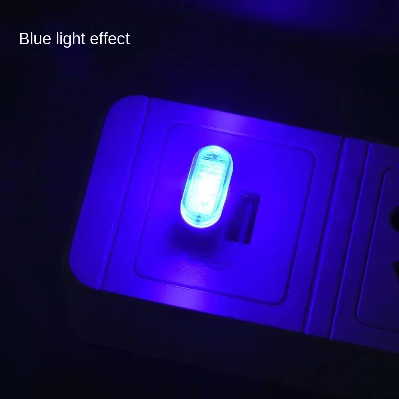 Mini veilleuse LED USB à 5 modes d'éclairage, lumière d'ambiance néon décorative pour l'intérieur de voiture 11
