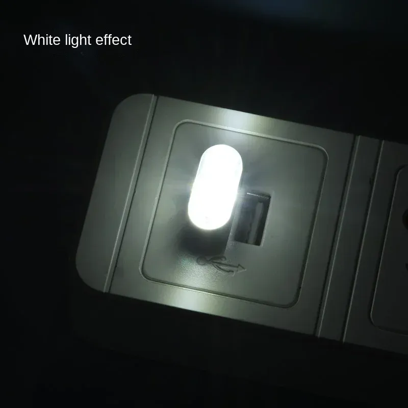 Mini veilleuse LED USB à 5 modes d'éclairage, lumière d'ambiance néon décorative pour l'intérieur de voiture 8