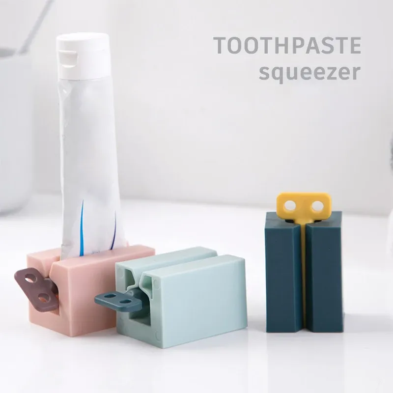 Presse-tube de dentifrice en plastique pour usage domestique, distributeur facile, porte-rouleau, accessoires de salle de bain, accessoires d'hygiène dentaire - Image 1