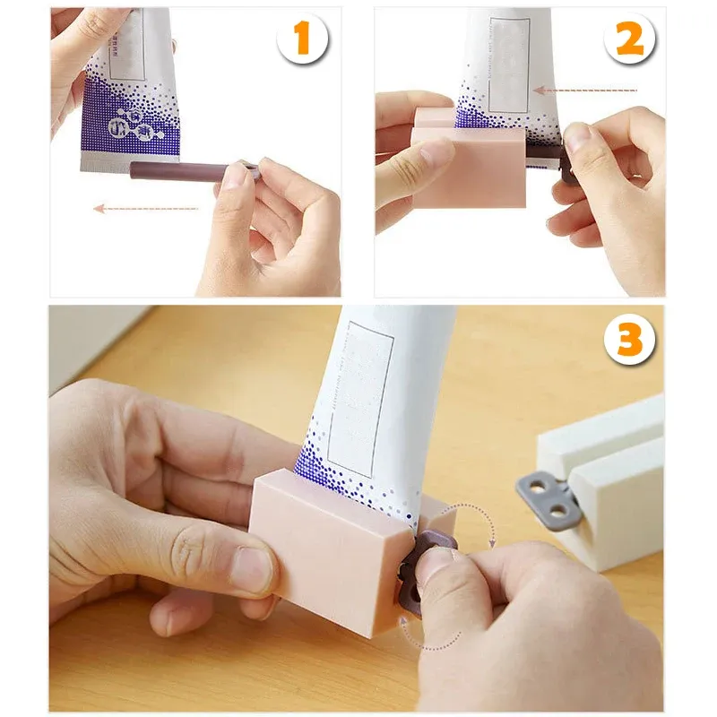 Presse-tube à dentifrice, utilisation