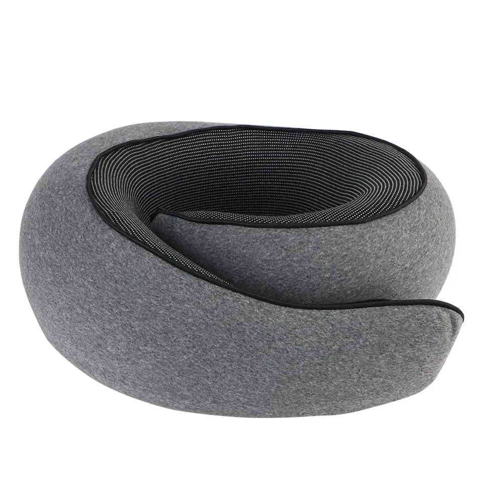 Oreiller de voyage en mousse à mémoire de forme en forme de U, soutien cervical doux et portable 7