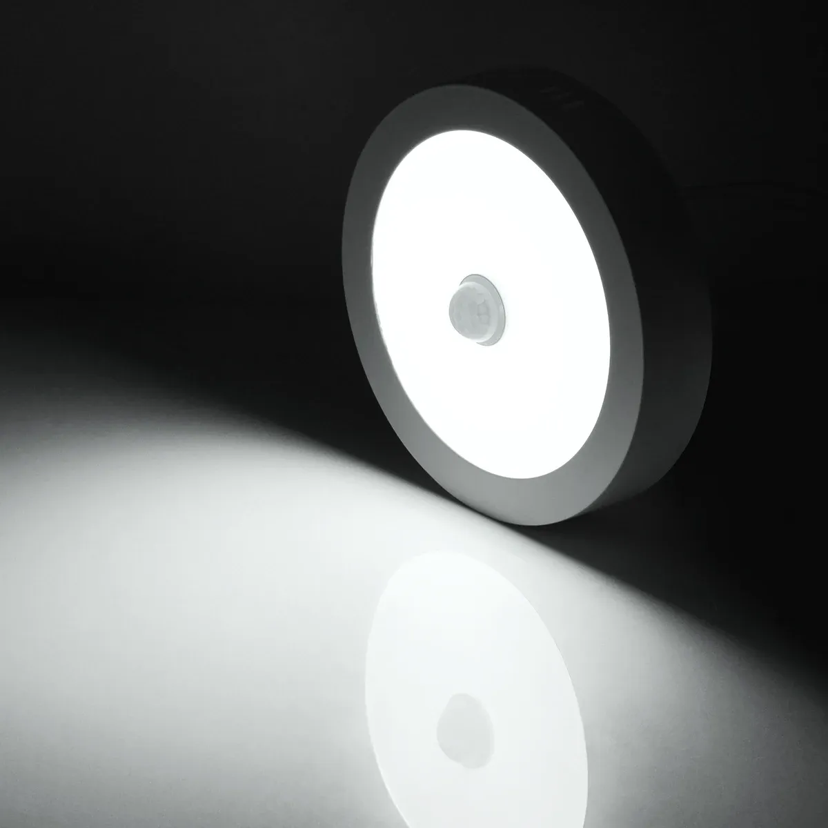 Plafonnier LED 6W/12W/18W avec détecteur de mouvement PIR pour couloir, chambre et toilettes, 85-265V 2