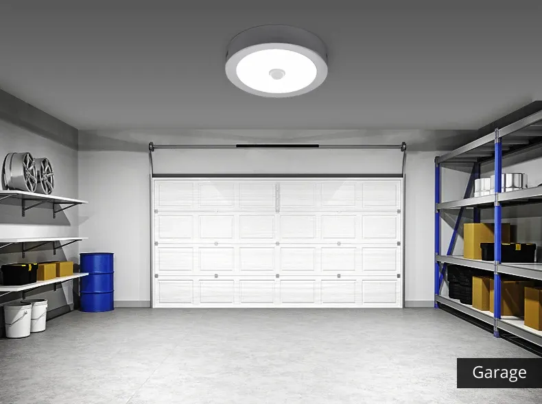 Plafonnier LED dans un intérieur moderne