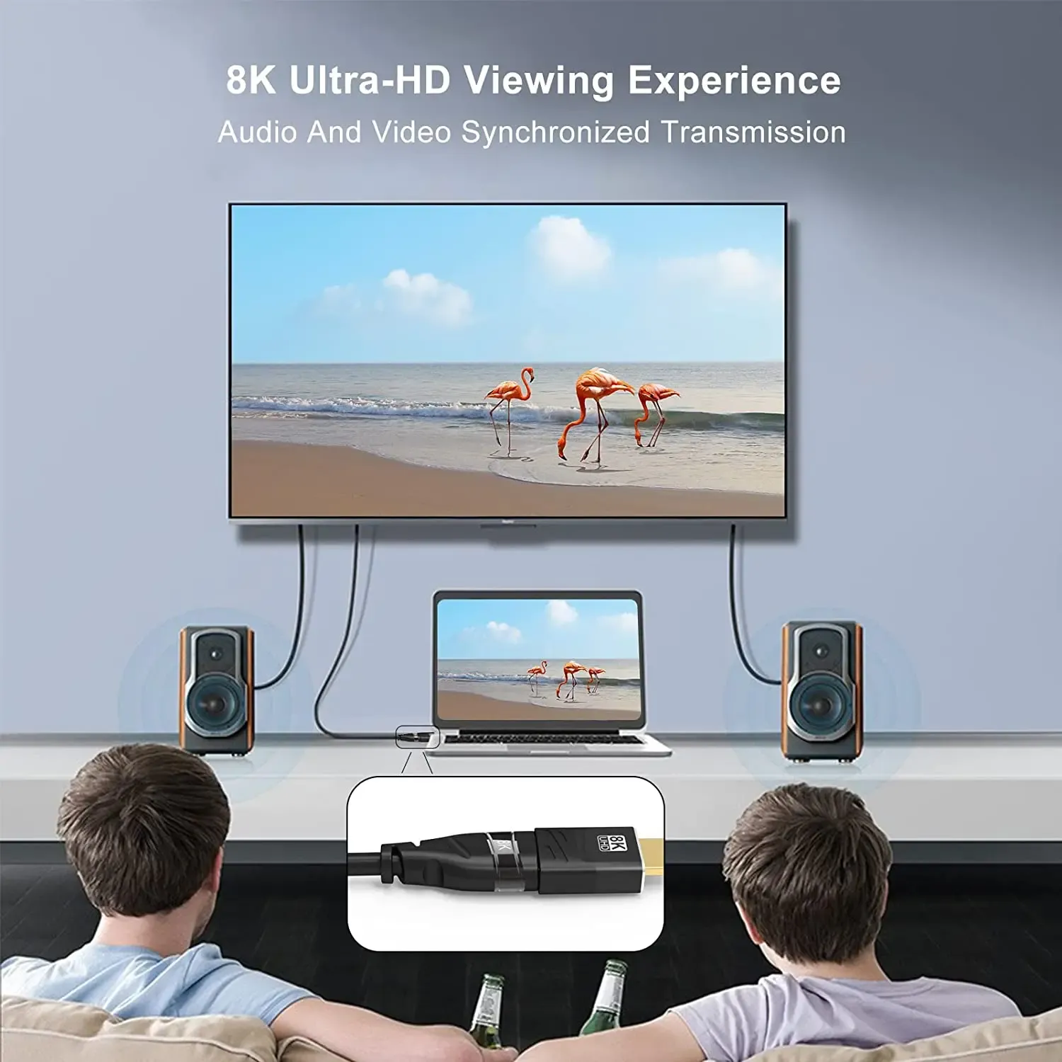 Adaptateur HDMI MIZIQIER en situation