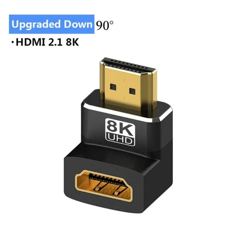 MIZIQIER Adaptateur HDMI 2.1 mâle vers femelle 8K 60 Hz, 4K 120 Hz, 48 Gbps, compatible PS5, PS4, HDTV, Roku, TV Stick et PC 9