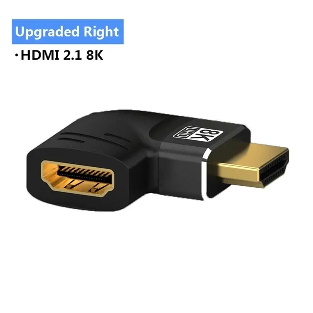 MIZIQIER Adaptateur HDMI 2.1 mâle vers femelle 8K 60 Hz, 4K 120 Hz, 48 Gbps, compatible PS5, PS4, HDTV, Roku, TV Stick et PC 11