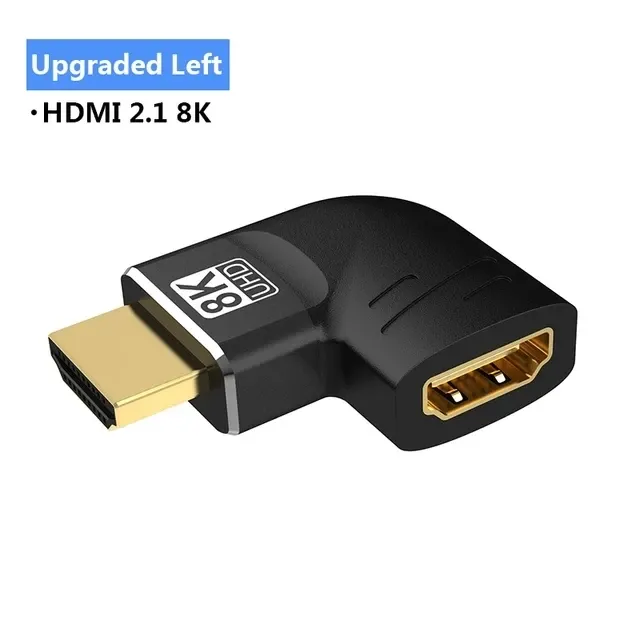 MIZIQIER Adaptateur HDMI 2.1 mâle vers femelle 8K 60 Hz, 4K 120 Hz, 48 Gbps, compatible PS5, PS4, HDTV, Roku, TV Stick et PC 12