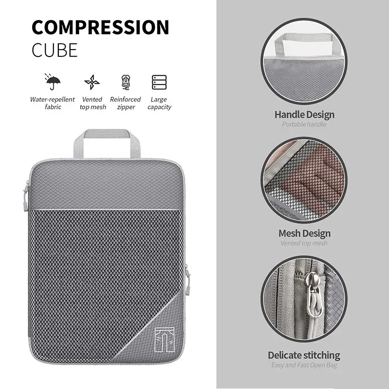 Organisateur de bagages en maille transparente